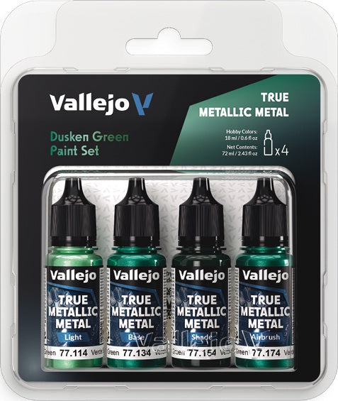 Vallejo True Metallic Metal Paint Set