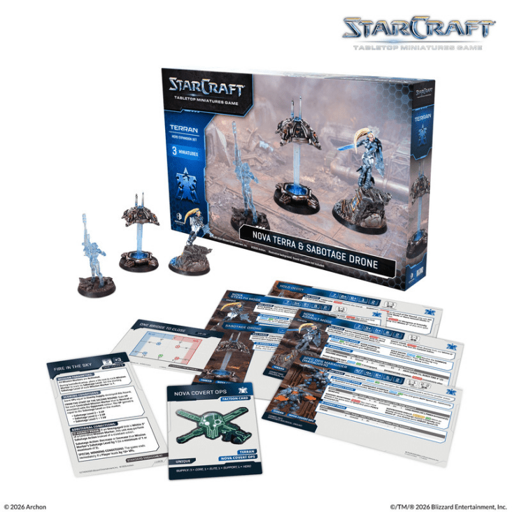 Starcraft Terran: Nova Terra & Sabotage Drone [Preorder January]