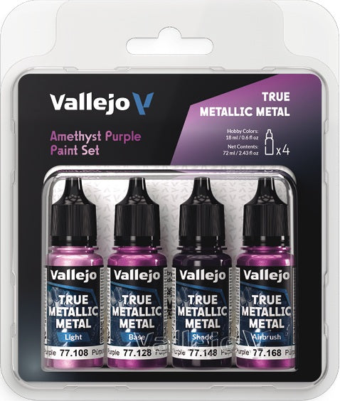 Vallejo True Metallic Metal Paint Set