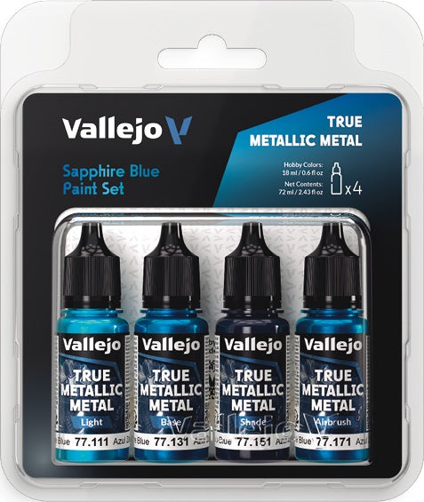 Vallejo True Metallic Metal Paint Set