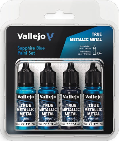 Vallejo True Metallic Metal Paint Set