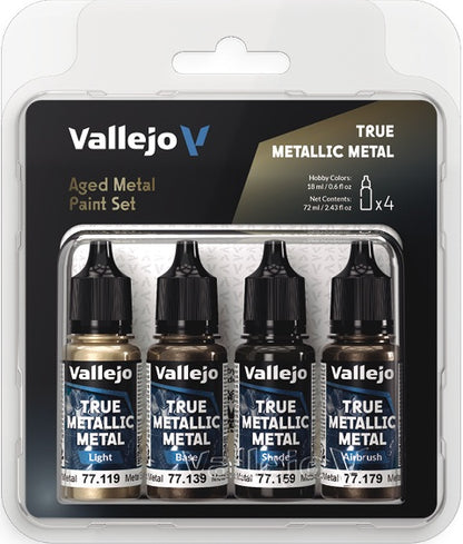 Vallejo True Metallic Metal Paint Set
